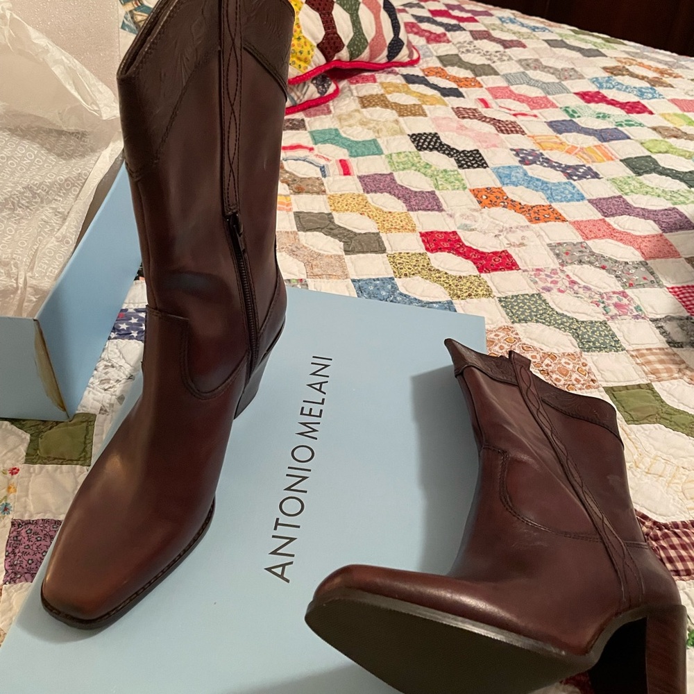 Leather Cowboy Boots